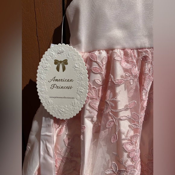 American Princess Size 4 Layered Lacy Dress Pink Easter Pink Graduation NWT - Picture 7 of 14